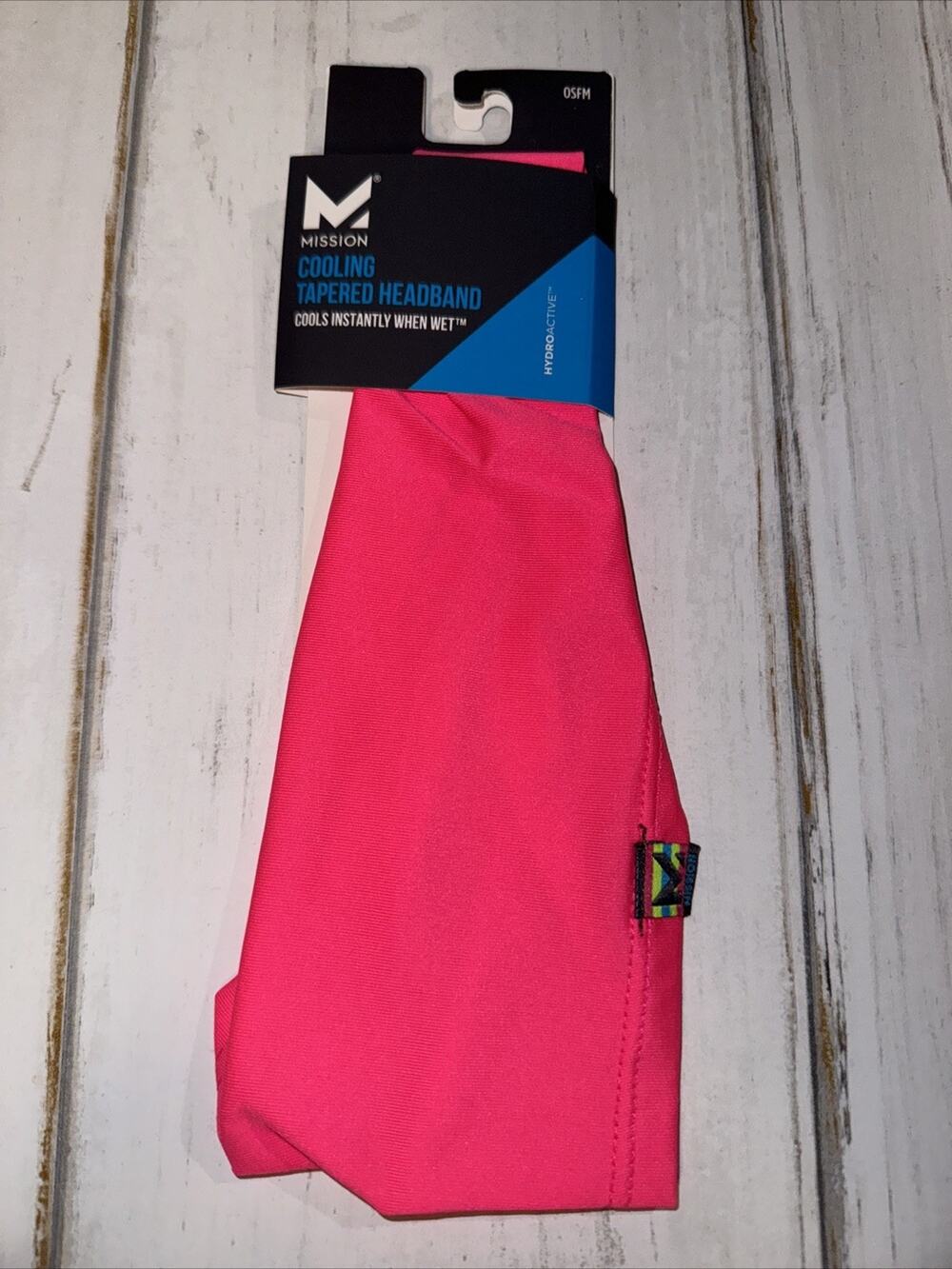Mission EnduraCool Cooling Reflective Headband Pink OSFM